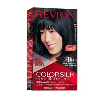 REVLON COLORSILK # 12 NATURAL BLUE BLACK