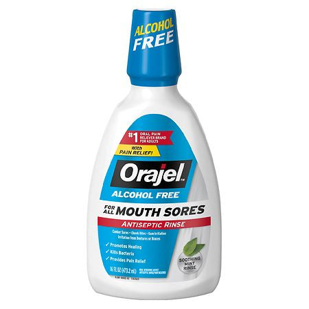 ORAJEL ANTISEPTIC RINSE Mint 16oz