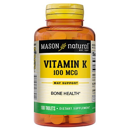 MASON NATURA VITAMIN K 100 MCG 100 TABLETS