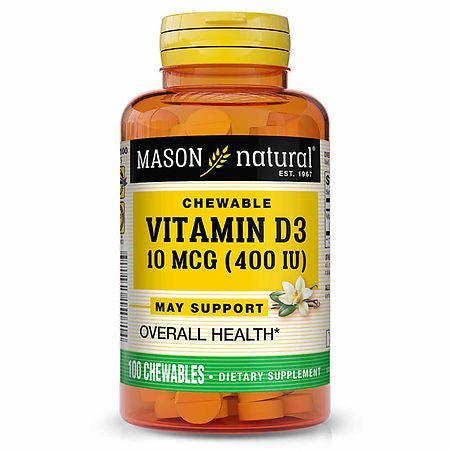 VITAMIN D3 CHEWABLES 400IU