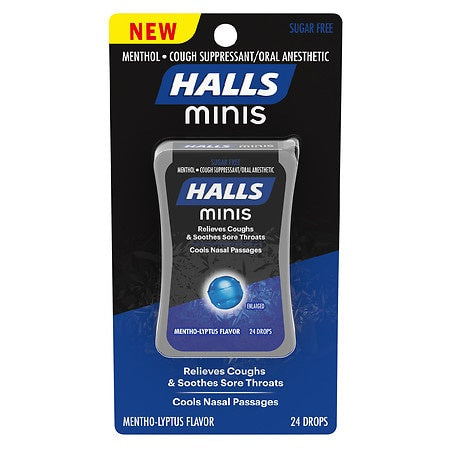 HALLS MINIS 24 DROPS MENTHO-LYPTUS