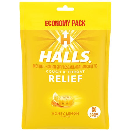 HALLS HONEY LEMON 80 DROPS