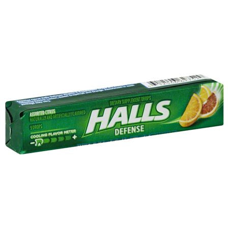 HALLS DEFENSE ASSORTED CITRUS FLAVOR 9 DROPS