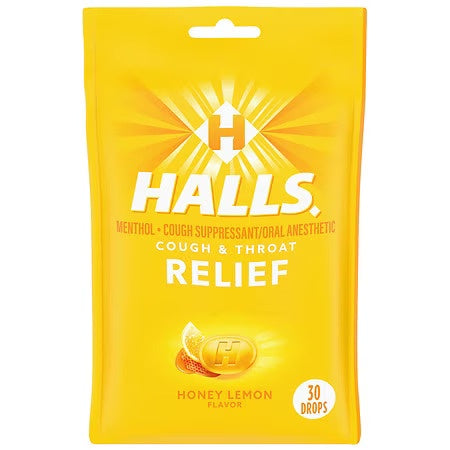 HALLS CGH DR HONEY LEMON 30 DROPS BAG