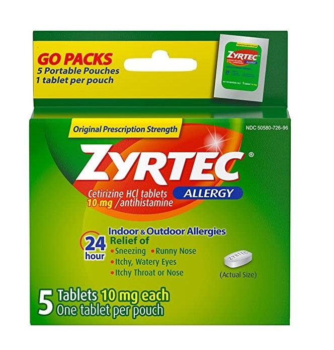 ZTRTEC ALLERGY 10mg 5TABLETS