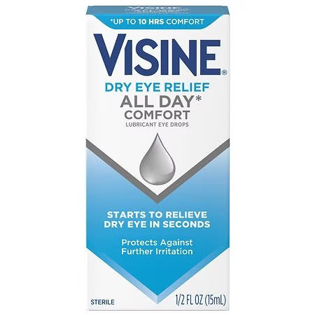 VISINE DRY EYE RELIEF ALL DAY COMFORT 1/2 OZ