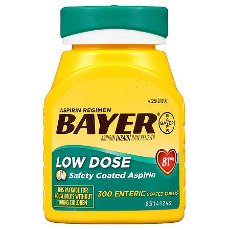 ASPIRIN 81mg low dose 300 CT - BAYER