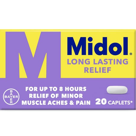 MIDOL LONG LASTING RELIEF 20 CAPLETS