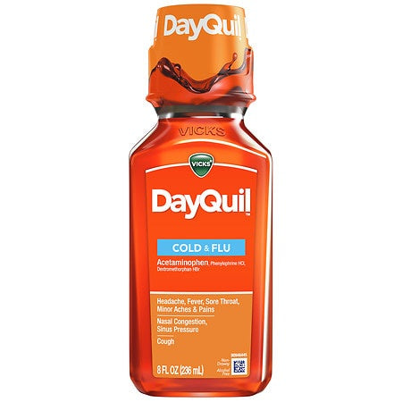 DAYQUIL COLD & FLU LIQUID 8oz