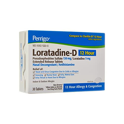 PERRIGO LORATADINE-D 12HR  30TABLETS