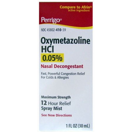 perrigo  oxymetazoline 0.05 %   naal descongestant  12 hour