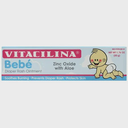 VITACILINA BEBE DIAPER RASH OINTMENT ZINC OXIDE WITH ALOE 1.76 OZ