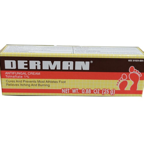 DERMAN ANTIFUNGAL CREAM TOLNAFTATE 1 % 0.88 OZ