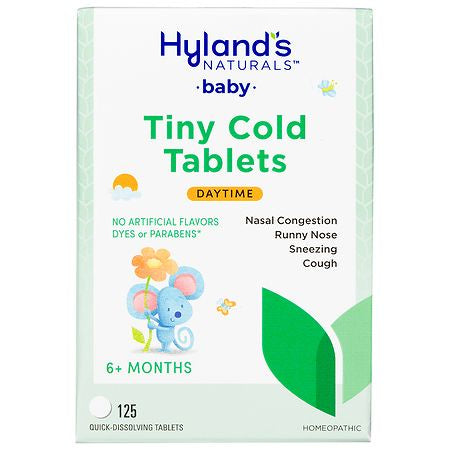 HYLANDS BABY  DAYTIME TINY COLD TABLETS 125 QUICKDISSOLVING TABLETS