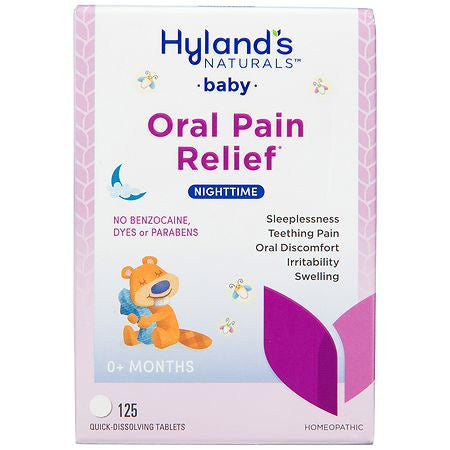 HYLANDS BABY ORAL PAIN RELEIF 125 QUICK DISSOLVING TABLETS