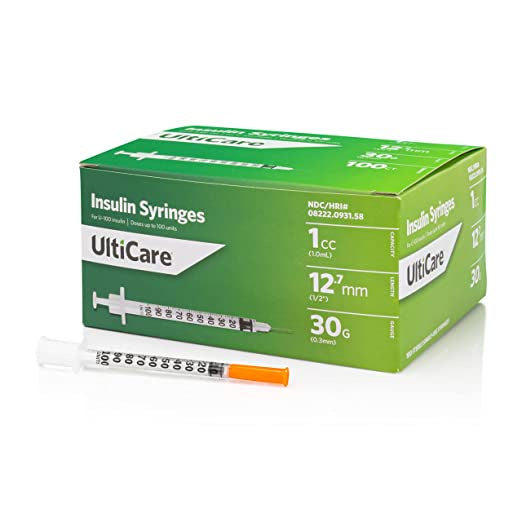 REGULAR NEEDLE INSULIN SYRINGES  FOR U- 100 INSULIN