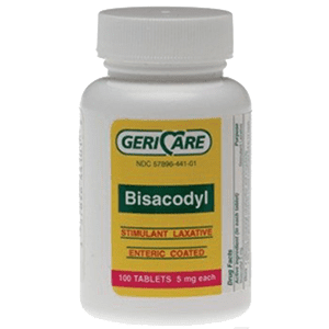 GERI CARE BISACODYL STIMULANT LAXATIVE 100 TABLETS