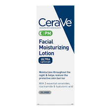 CERAVE PM FACIAL MOISTURIZING LOTION ULTRA LIGHTWEIGHT 3 OZ