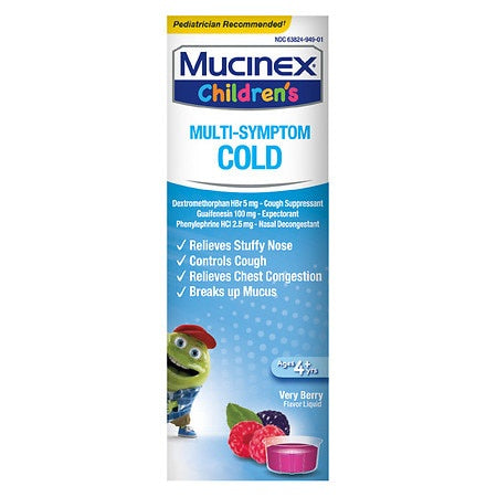 MUCINEX CHILDRENS MUTI-SYMPTOM COLD 4 OZ