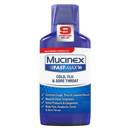 MUCINEX FAST MAX COLD FLU & SORE THOAT 6 OZ