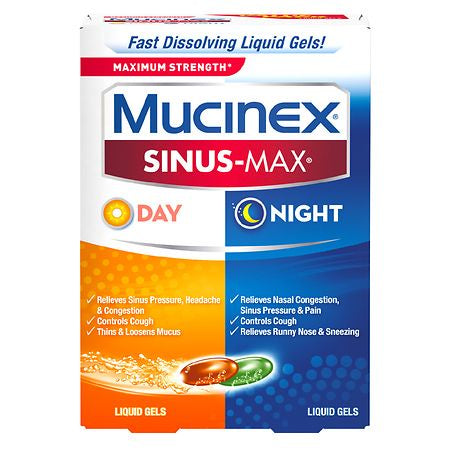 MUCINEX SINUS MAX DAY/NIGHT 24 LIQUID GELS