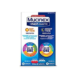 MUCINEX MAXIMUM STREGTH DAY & NIGHT 20 CAPLETS