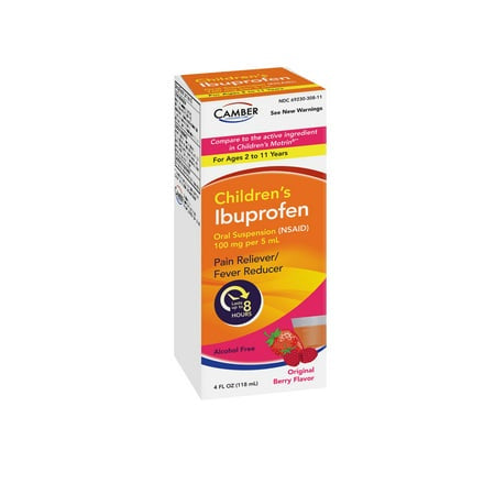 IBUPROFEN ORAL SUSPENSION BERRY FLAVOR 4 OZ - CAM