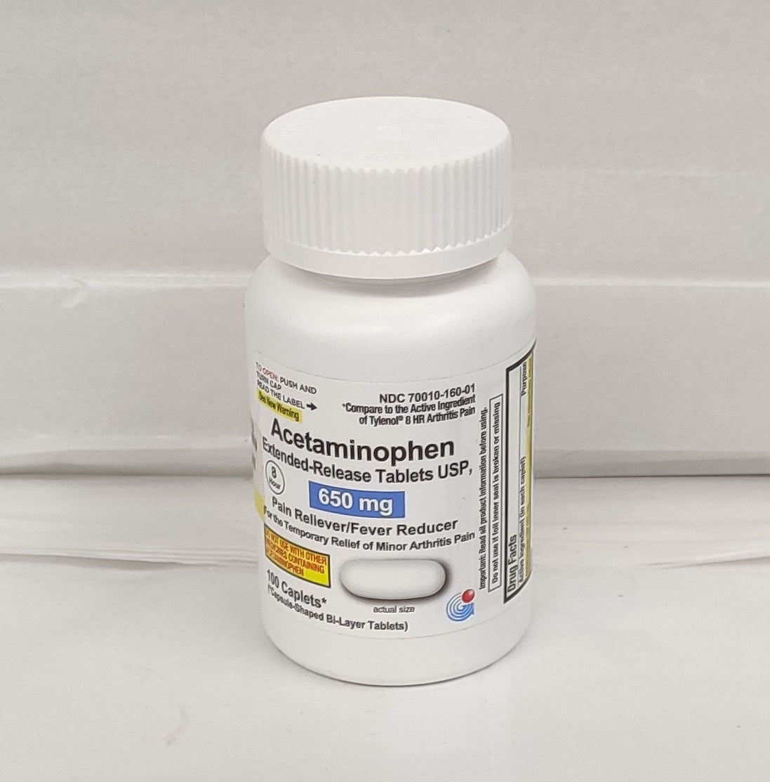 GRANULES ACETAMINOPHEN 650 MG 100 CAPLETS