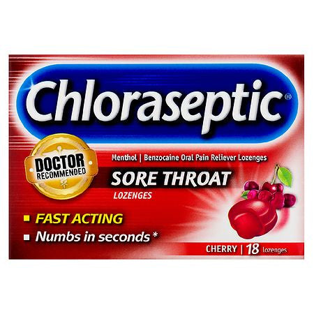 CHLORASEPTIC 18 LOZENGES CHERRY