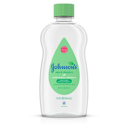 jOHNSONS ALOE & VITAMIN E OIL 14 OZ