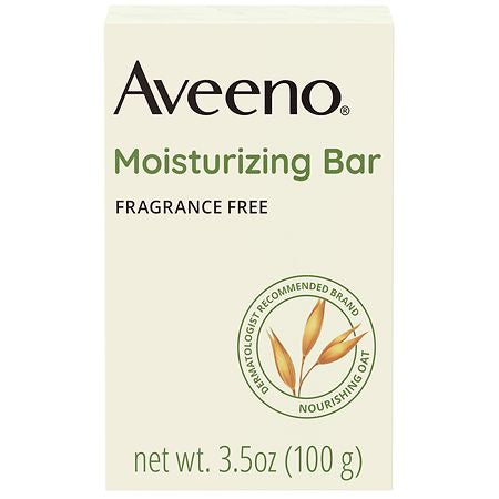 Aveeno Gentle Moisturizing Bar Facial Cleanser for Dry Skin, 3.5 oz