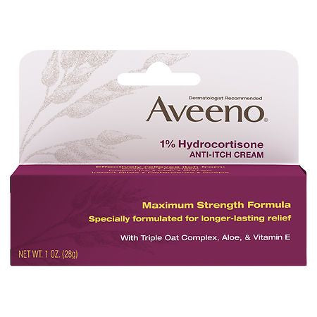 AVEENO 1% HYDROCORTISONE ANTI- ITCH CREAM 1 OZ