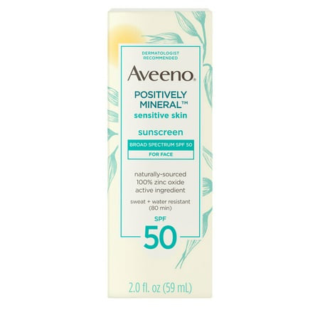 AVEENO POSITIVELY MINERAL  SUNSCREEN 50 SPF 2.0 FL