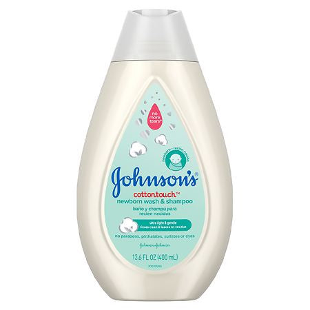 JOHNSON COTTONTOUCH NEWBORN WASH & SHAMPOO 13.6 OZ