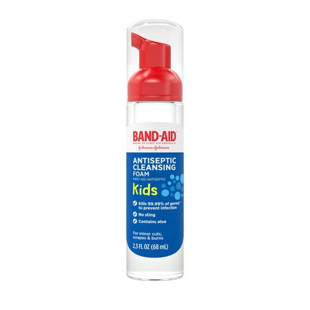 BAND-AID ANTISEPTIC CLEANSING FOAM KIDS 2.3 OZ