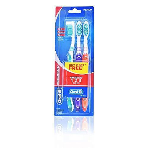 ORAL-B ALL ROUNDER 123 MEDIUM 3PK