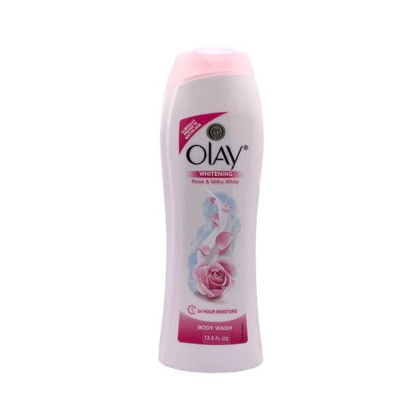 OLAY BODY WASH ROSE & MILK 13.5OZ