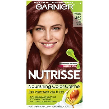 GARNIER NUTRISSE NOURISHING COLOR CREME #452- DARK REDDISH BROWN 1CT