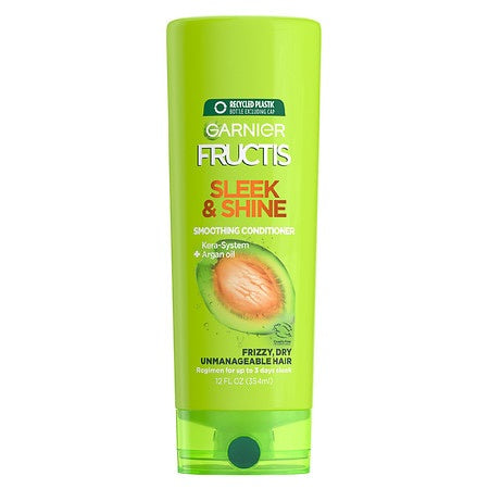 GARNIER FRUCTIS SLEEK & SHINE CONDITIONER VIT E + ARGAN OIL 12 OZ