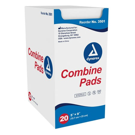 COMBINE PADS-ABDOMINAL 5X