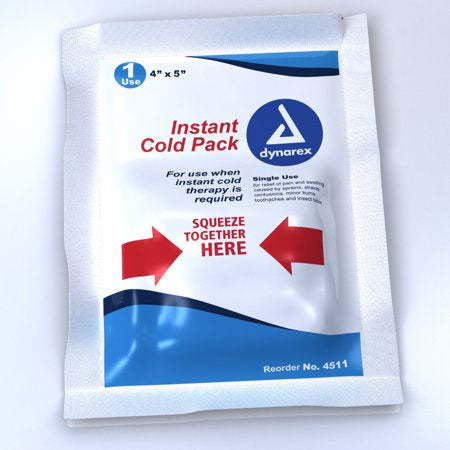 INSTANT COLD PACK - SINGLE USE - 4"X5" - DYNAREX