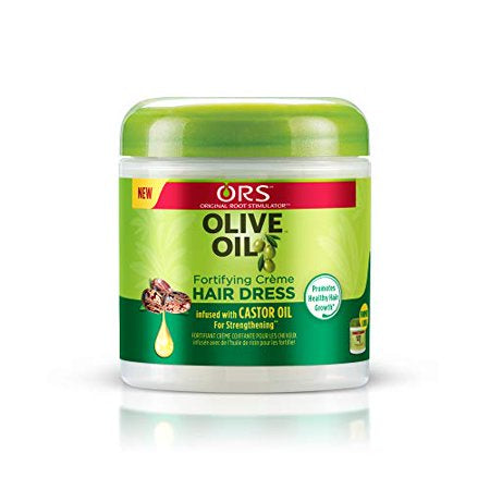 ORS OLIVE OIL HAIR DRESS WITH CASTOR OIL 6 OZ