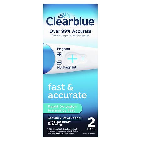 CLEARBLUE FAST & ACCURATE PREGNACY TEST 2 TEST