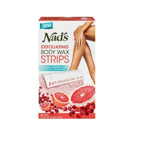 NAD'S ULTRA SMO EXFOL WAX STRIPS 2IN1 20 STRIPS