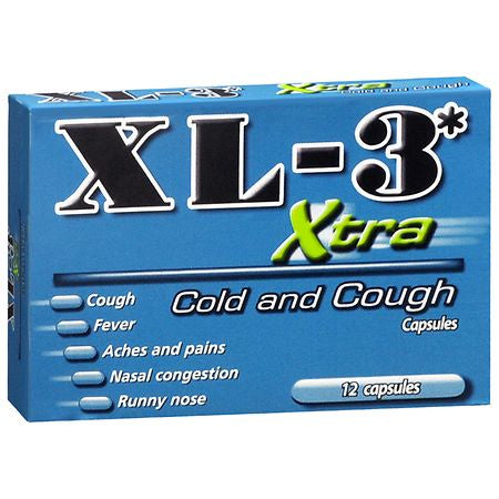 XL-3 XTRA COLD AND COUGH CAPSULE - 12 CT