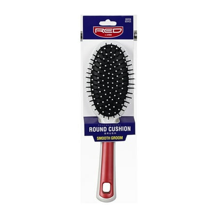 Kiss  Red Pro Brush Round Cushion Smooth Groom 6in 1ct