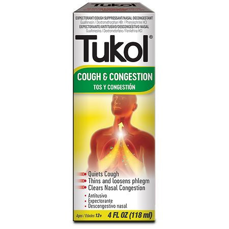 TUKOL COUGH & CONGESTION 4 OZ