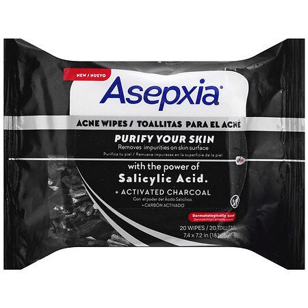 ASEPXIA CHARCOAL  20 WIPES