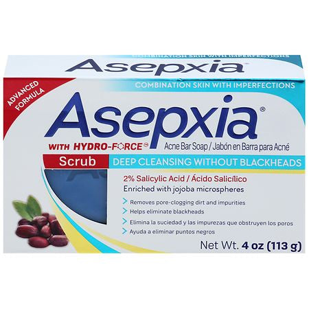 ASEPXIA SCRUB  DEEP CLEANS WIT BLACK 4oz