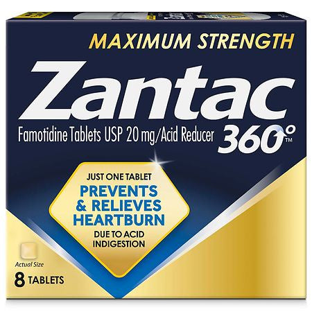 ZANTAC 360  TABLETS 8CT